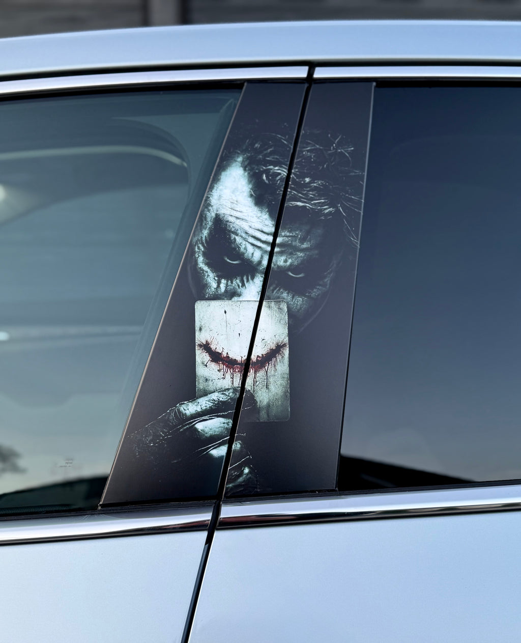 Joker Car Pillar Wrap - Premium Vinyl B-Pillar Decal, Custom Fit