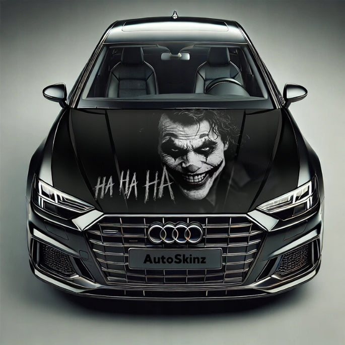 Premium Car Hood Wrap Universal Fit Joker