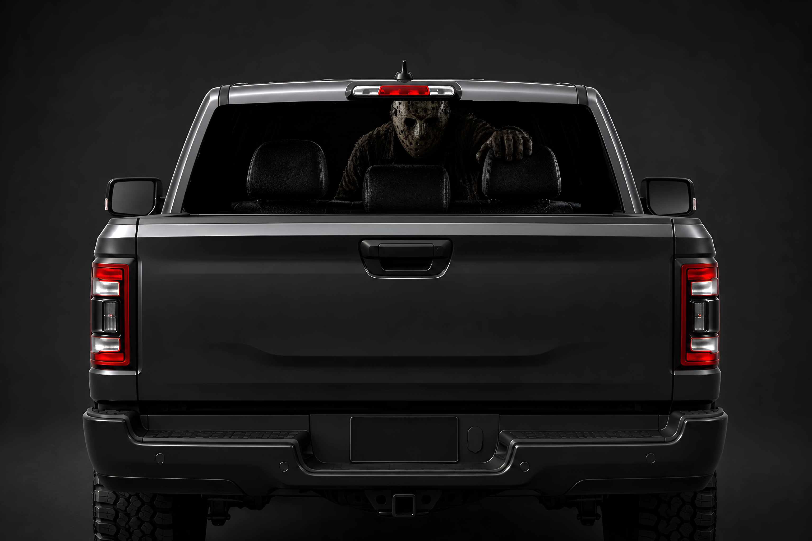 Autoaufkleber mit Einwegsichtfunktion – Individueller Vinylaufkleber für Heck- und Seitenscheiben im Deadpool-Design