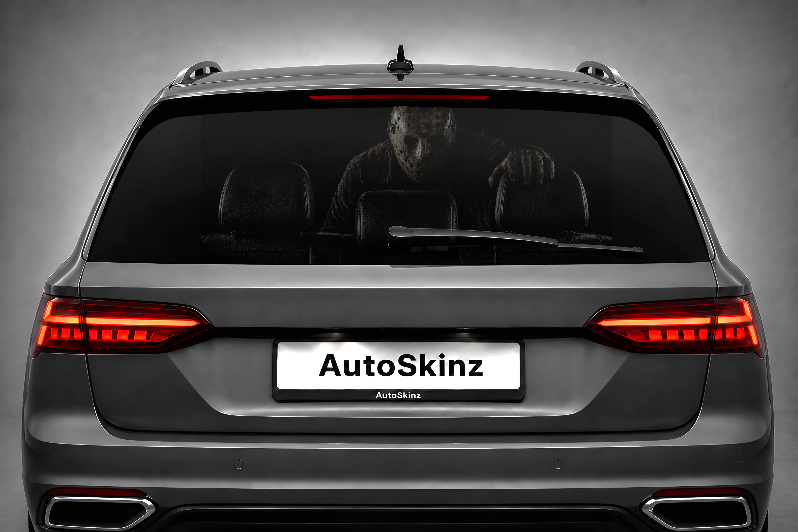 Jason Voorhees One Way Vision Rear Window Film, Universal Fit