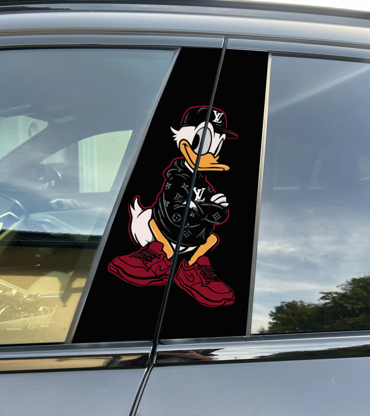 Batman Car Pillar Wrap - Premium Vinyl B-Pillar Decal, Custom Fit, Matte or Gloss