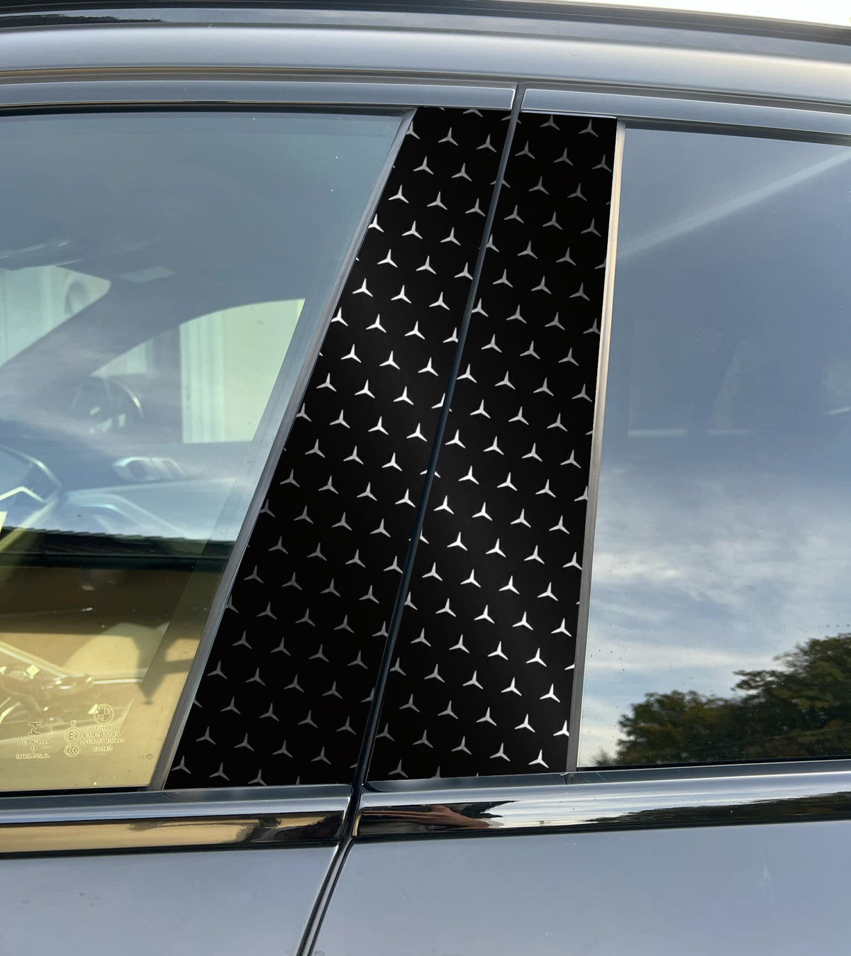 Mercedes Car Pillar Decal, Universal Fit