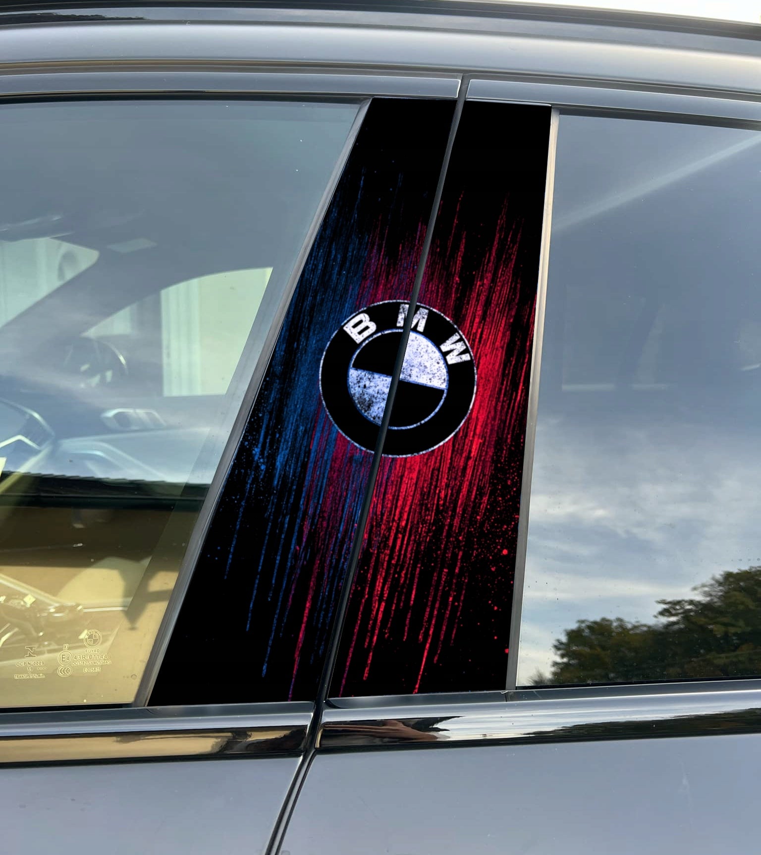 BMW Car Pillar Wrap - Premium Vinyl B-Pillar Decal, Custom Fit, Matte or Gloss