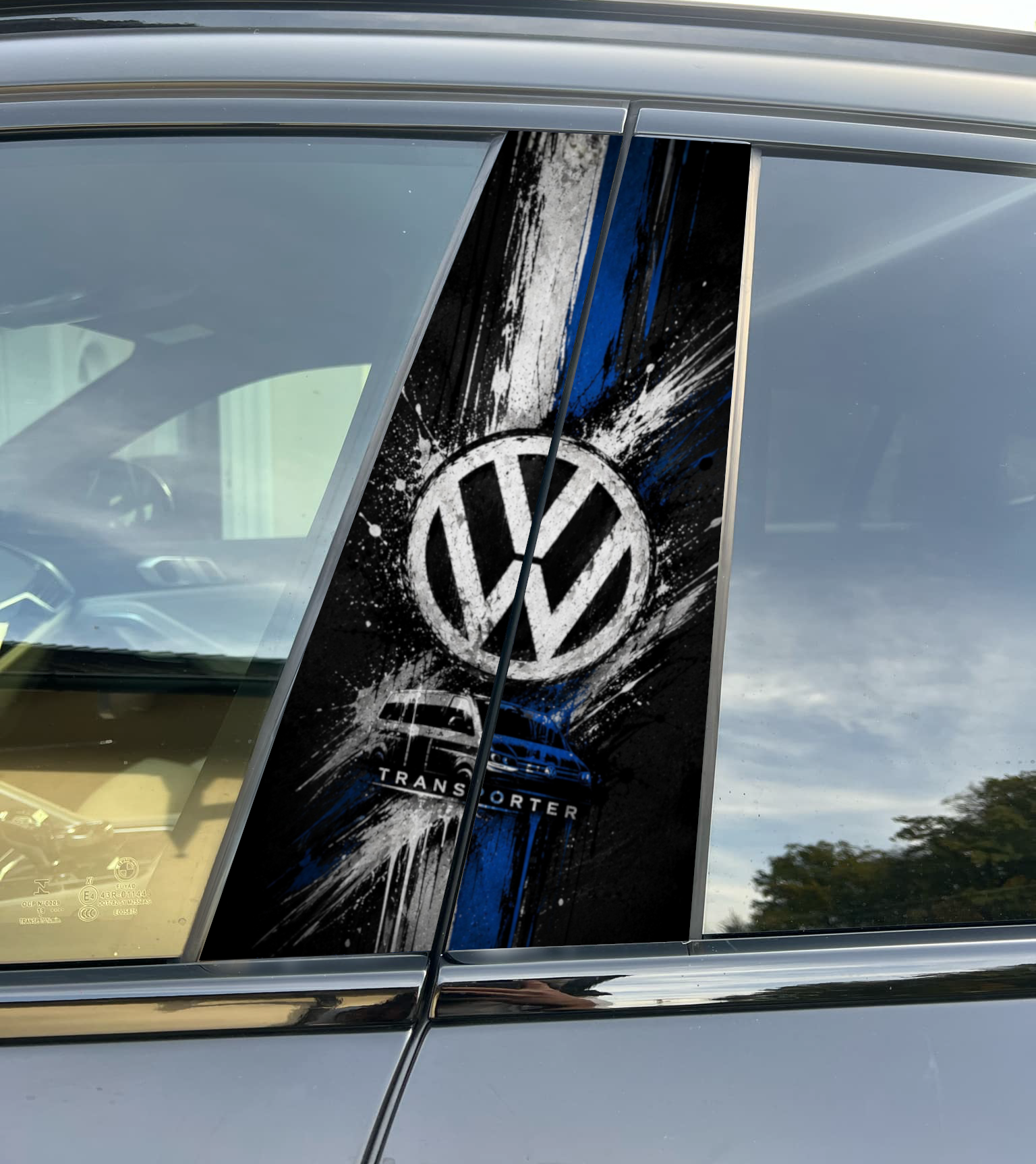 Volkswagen Transporter Car Pillar Sticker, Universal Fit