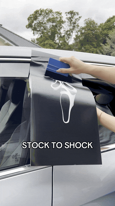 Ghostface Car Pillar Wrap - Premium Vinyl B-Pillar Decal, Custom Fit, Matte or Gloss