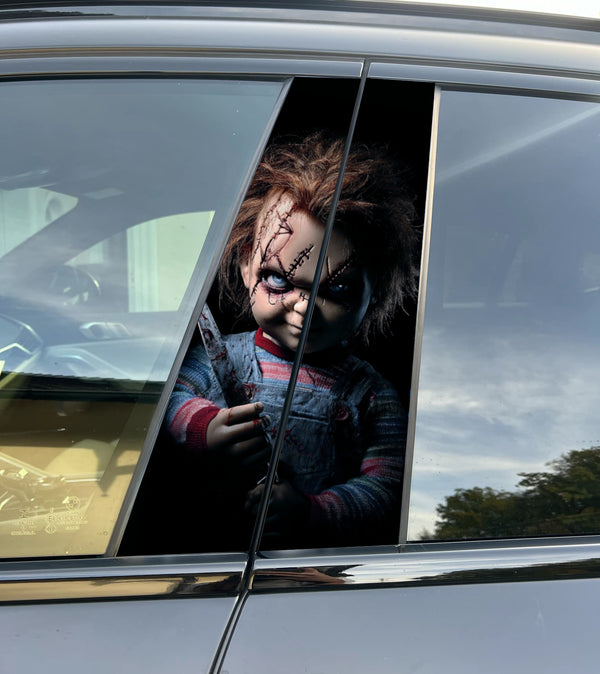 Chucky Car Pillar Wrap - Premium Vinyl B-Pillar Decal, Custom Fit, Matte or Gloss