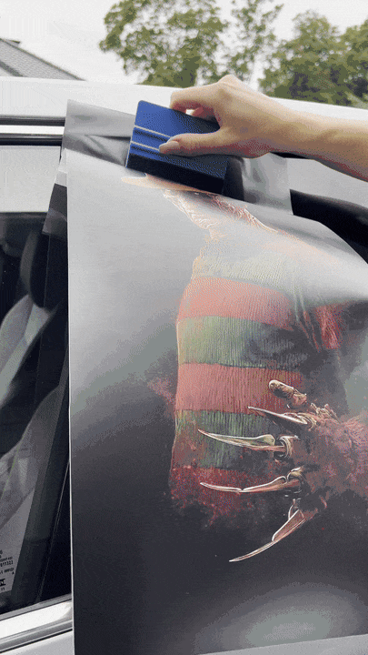 Freddy Krueger Car Pillar Wrap - Premium Vinyl B-Pillar Decal, Custom Fit, Matte or Gloss