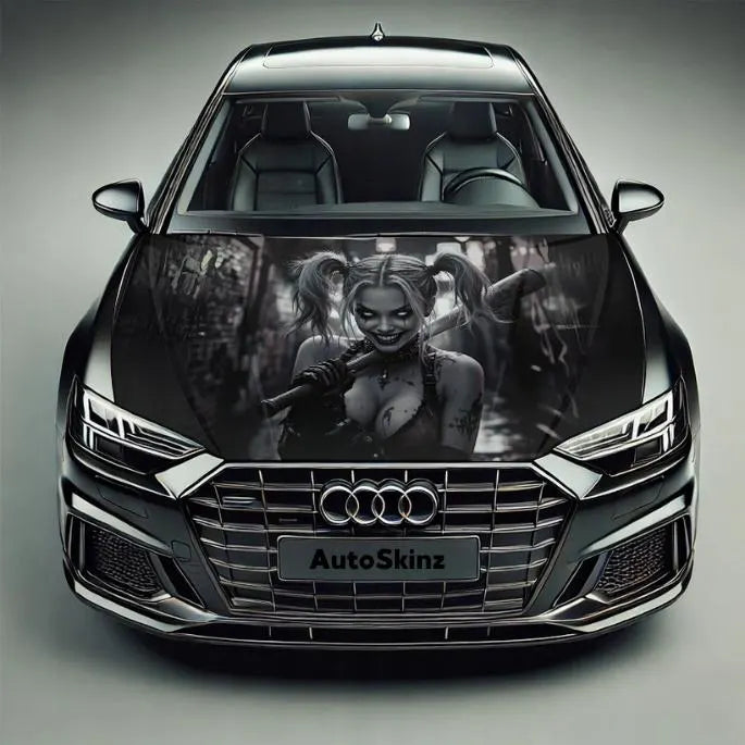 Deadpool-Auto-Säulenfolierung – Hochwertiger Vinyl-Aufkleber für die B-Säule, passgenau, matt oder glänzend