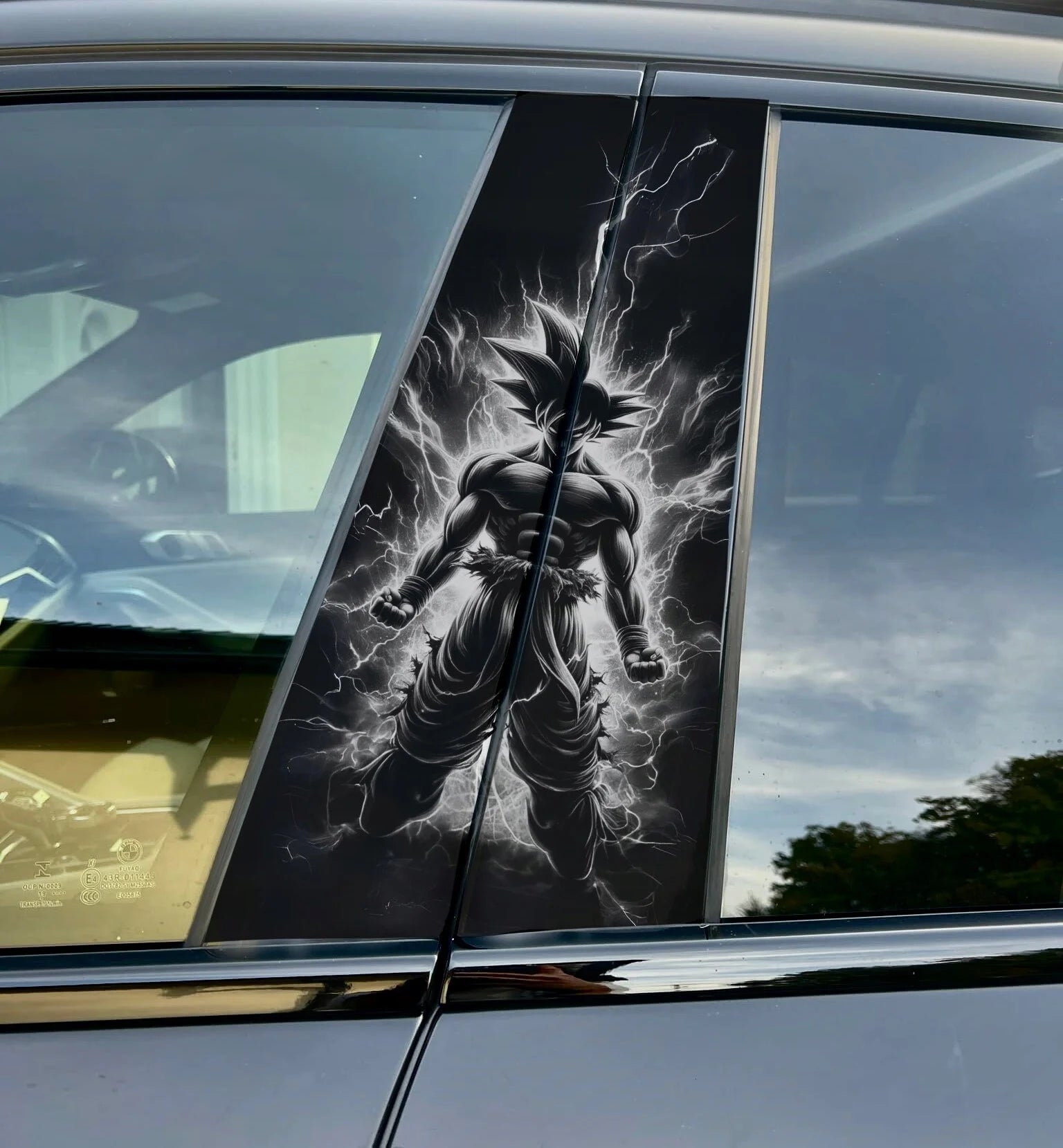 Dragon Ball G Car Pillar Wrap - Premium Vinyl B-Pillar Decal, Custom Fit, Matte or Gloss
