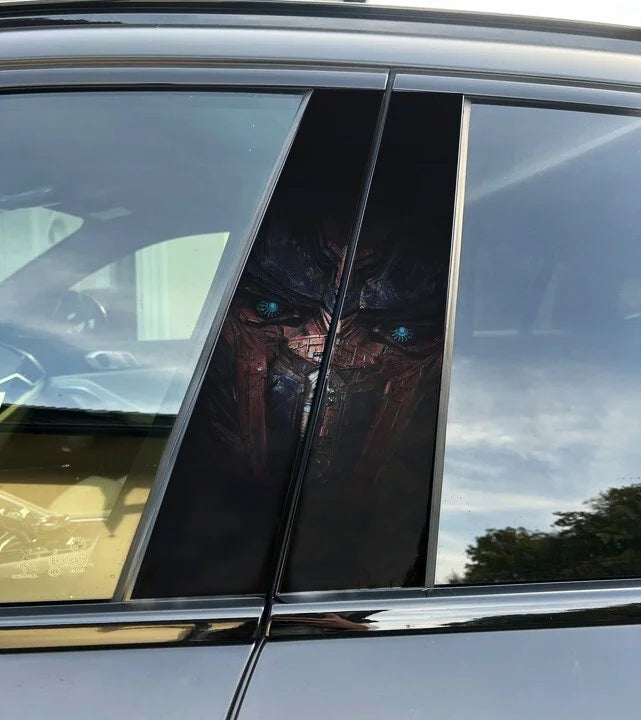 Transformers Car Pillar Wrap - Premium Vinyl B-Pillar Decal, Custom Fit, Matte or Gloss