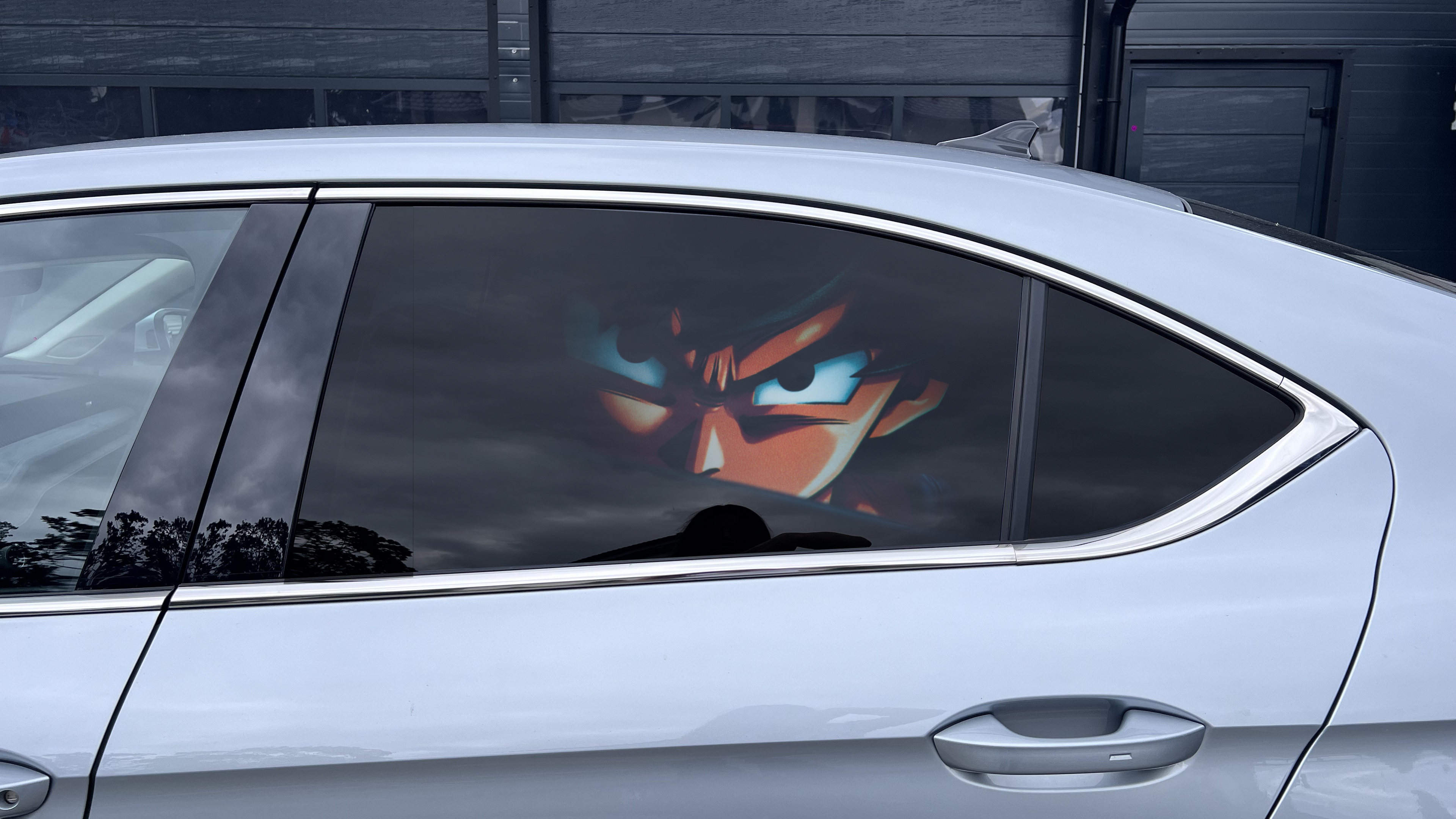 One Way Vision Car Window Sticker – Custom Vinyl Decal for Rear & Side Windows Dragon Ball Design